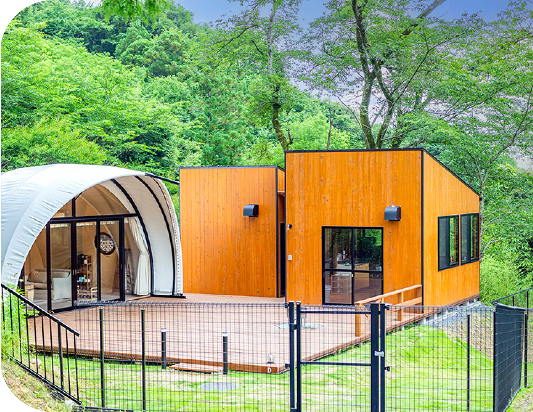 SQUARE DOG COCOON TENT 室内写真